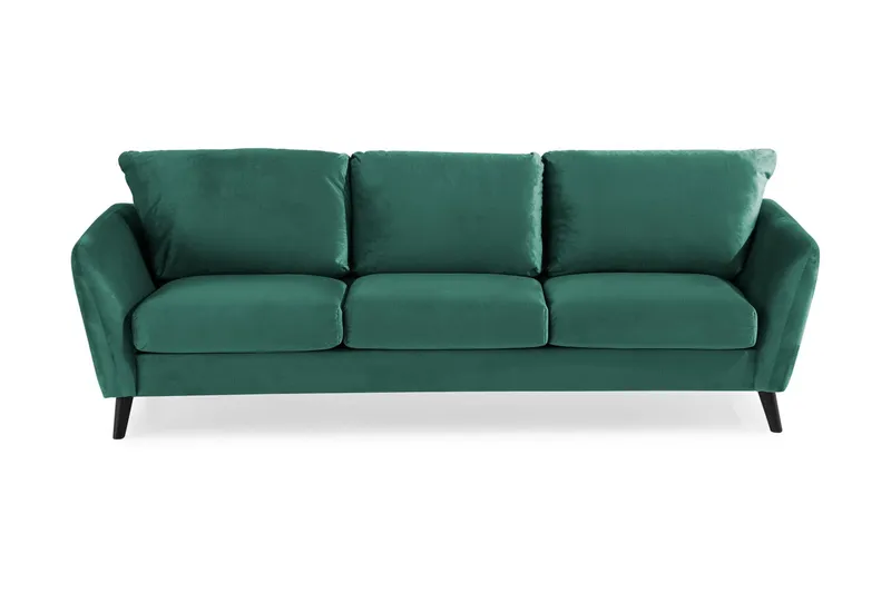 Trend 3-sits Sammetssoffa - Grön — Scandi Days