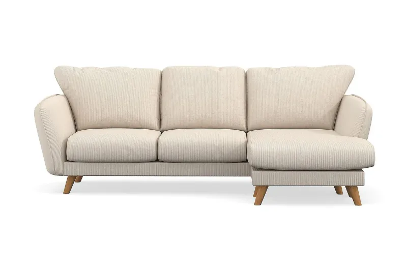 Trend Lyx 3-sits Högervänd L-formad Divansoffa i Manchester - Beige (Art.nr 1522722) — Beige