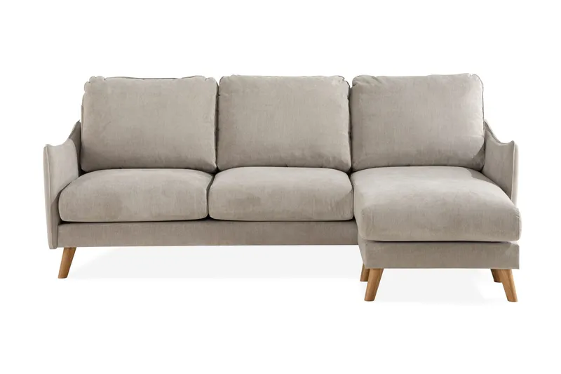 Trend Lyx 3-sits Högervänd L-formad Divansoffa i Tyg - Beige (Art.nr 665270) — Beige