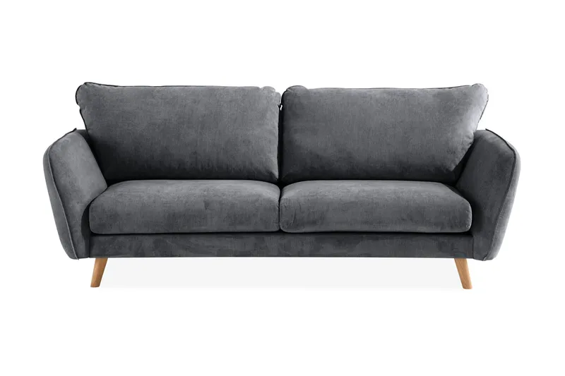 Trend Lyx 3-sits Tygsoffa - Mörkgrå (Art.nr 665896) — Mörkgrå