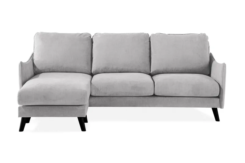 Trend Lyx 3-sits Vänstervänd L-formad Divansoffa i Tyg - Ljusgrå (Art.nr 665423) — Ljusgrå