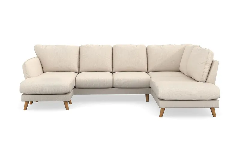 Trend Lyx 4-sits Högervänd U-formad Soffa med Divan och Schäslong i Manchester - Beige (Art.nr 1522789) — Beige