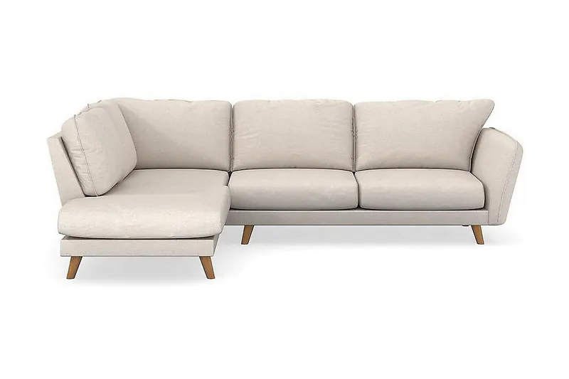 Trend Lyx 4-sits Vänstervänd L-formad Schäslongsoffa i Tyg - Beige (Art.nr 1522806) — Scandi Days