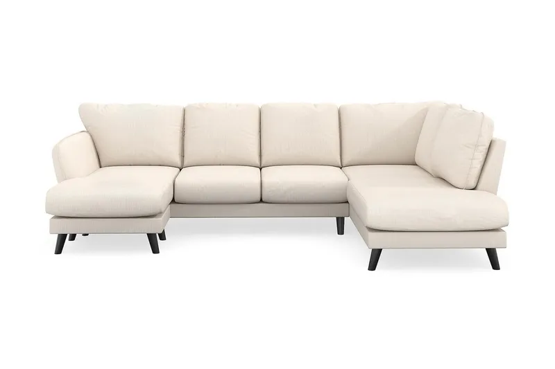 Trend Lyx 4-sits Vänstervänd U-formad Soffa med Divan och Schäslong i Manchester - Beige (Art.nr 1522795) — Beige