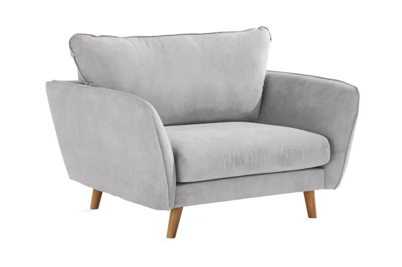 Trend Lyx Fåtölj - Ljusgrå/Ek (Art.nr 665939) — Ljusgrå/Ek