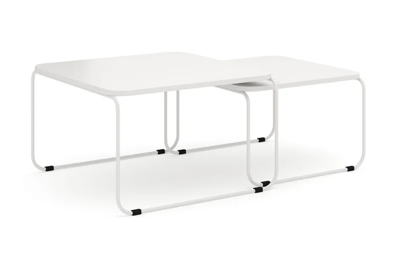 Usteryd Fyrkantigt satsbord utomhus 70x41x70 cm i stål / Metall - Beige — Comfort Garden
