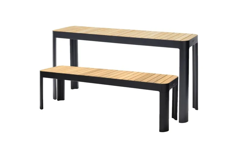 Utomhusmöbelgrupp Lifestyle Garden Portals balcony bord & bänk — Lifestyle Garden