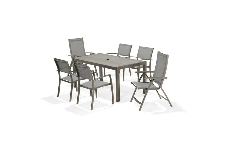 Utomhusmöbelgrupp Lifestyle Garden Solana 163 cm 4 carverstolar + 2 pos. fotölj - 4 carverstolar + 2 pos. fotölj — Lifestyle Garden