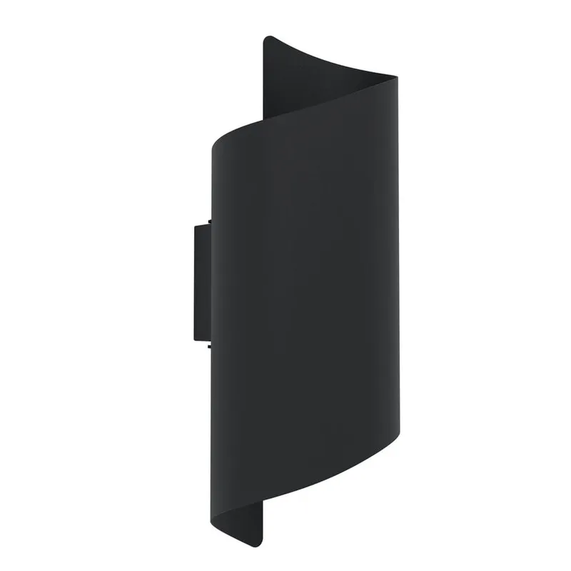 Utvändig vägglampa Montarello - Svart — Svart
