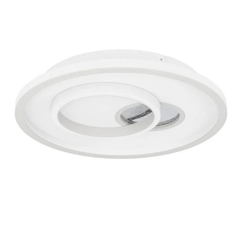 Vägg-/Taklampa Tiriolo - Vit/Silver — Vit/Silver