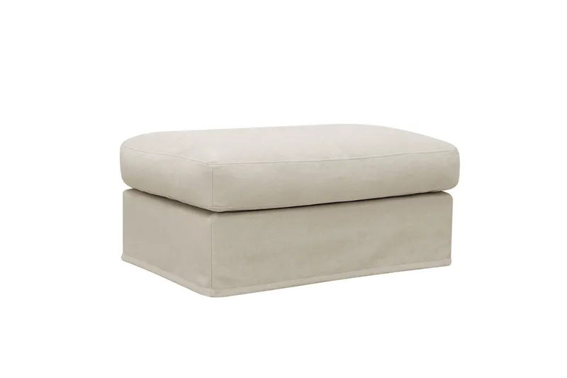 Valencia Fotpall med avtagbar och tvättbar klädsel - Beige (Art.nr 3427842) — Scandinavian Choice