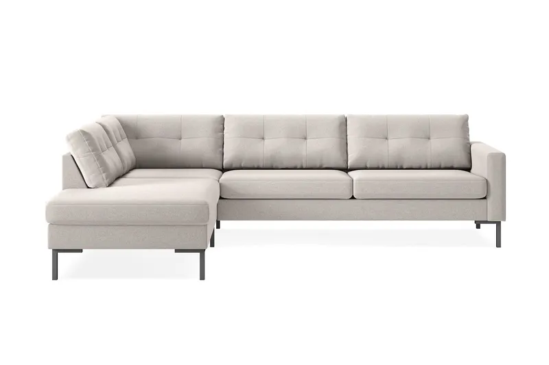 Vanlig Soffa med schäslong utan divan Scandinavian Choice Frillestad 4-sits Soffa med Schäslong Beige Left-faced — Scandinavian Choice