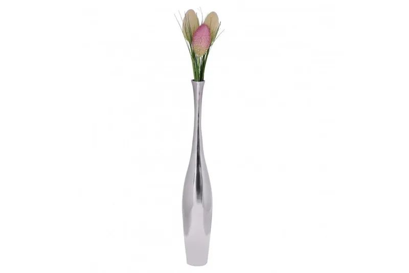 Vas Wohnling polerad aluminiumgjutning, modern stil 75 cm - 75 cm — Wohnling