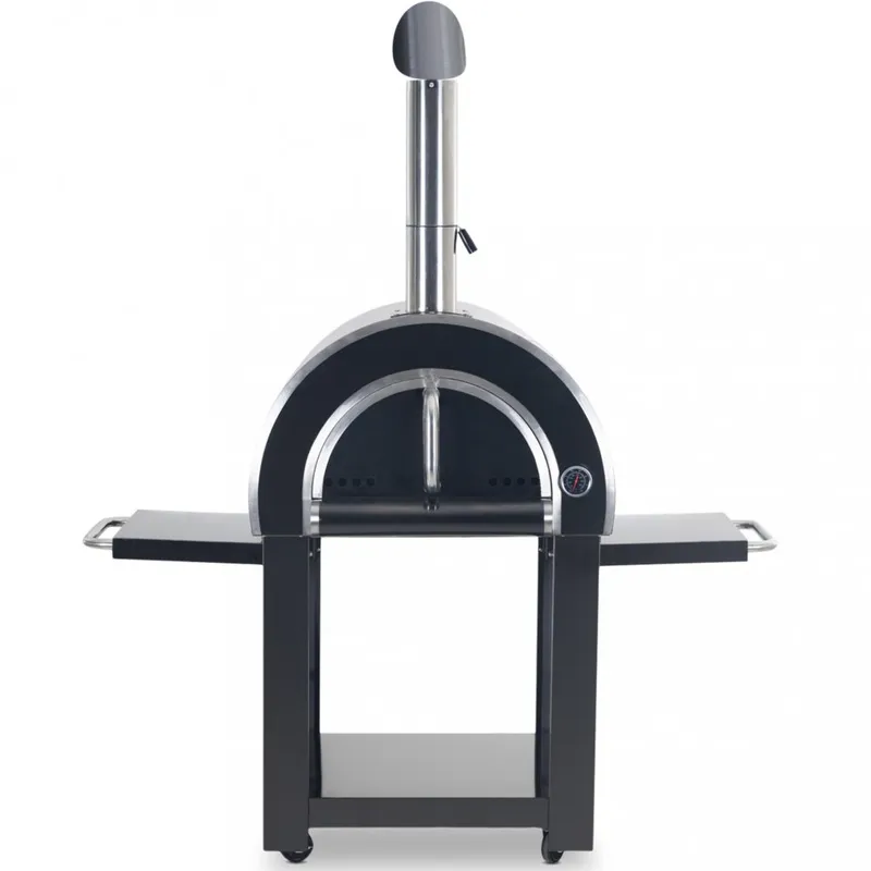 Vedeldad pizzaugn för hemmabruk | Milano Blackline — Metalcraft