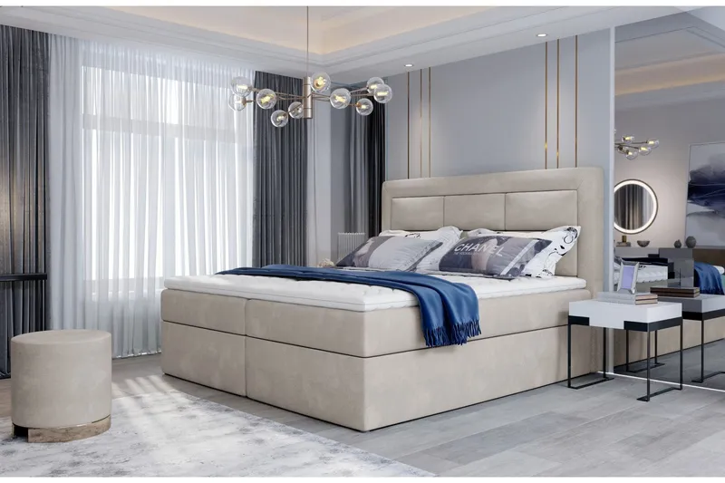 Vivera Sängpaket 140x200 cm - Beige (Art.nr 1026056) — Beige