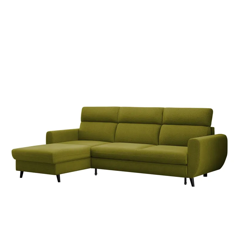 Vylon 3-sits Bäddsoffa med divan - Grön (Art.nr 3433787) — Grön