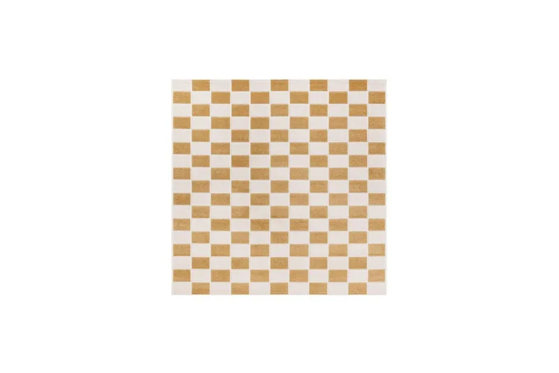 Wiltonmatta Hawaii Chess 240x240 cm, Gul - 240x240 cm, Gul — KM Home