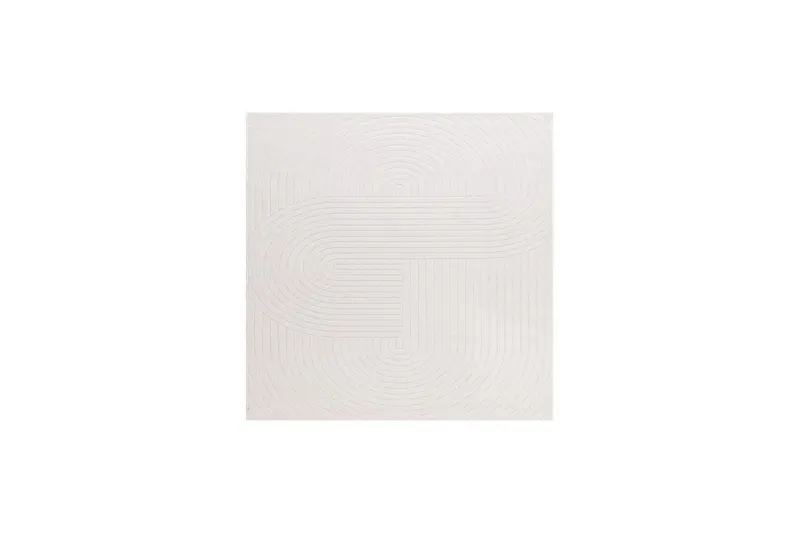 Wiltonmatta Hawaii Shape 240x240 cm, Creme - 240x240 cm, Creme — KM Home