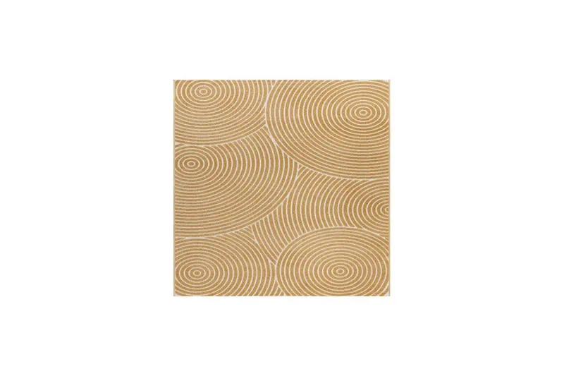 Wiltonmatta Hawaii Trend 200x200 cm, Gul - 200x200 cm, Gul — KM Home