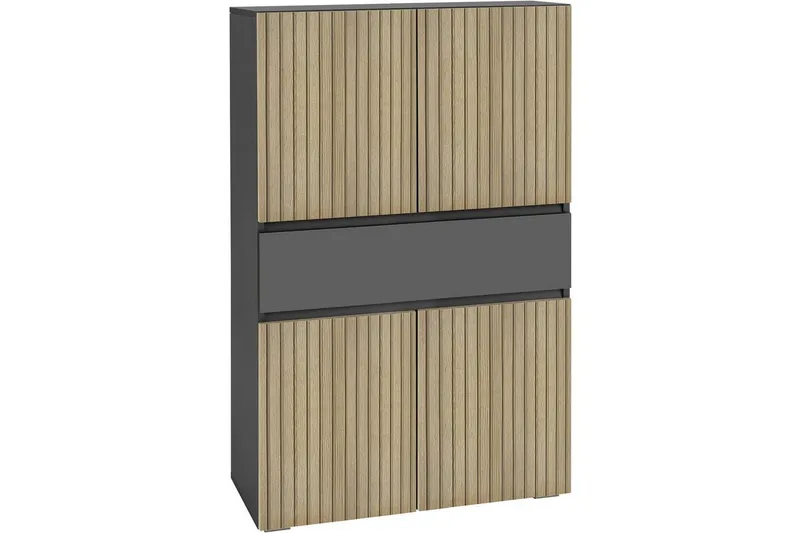 Wisla Högskåp till Badrum 130x76x35 cm - Grå (Art.nr 3116631) — Loft24