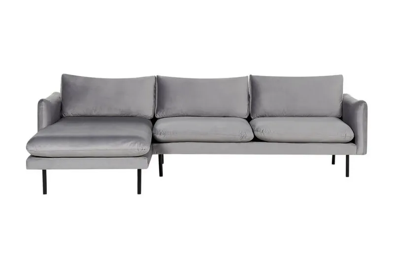 Woodal Hörnsoffa 4-sits - Grå/Svart — Grå/Svart