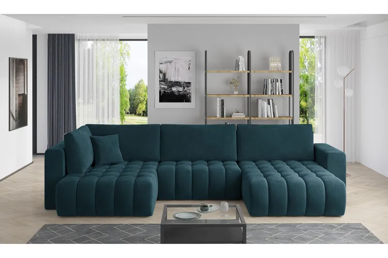 Yorktown U-bäddsoffa Divan Höger - Grå (Art.nr 1437903) — Grå