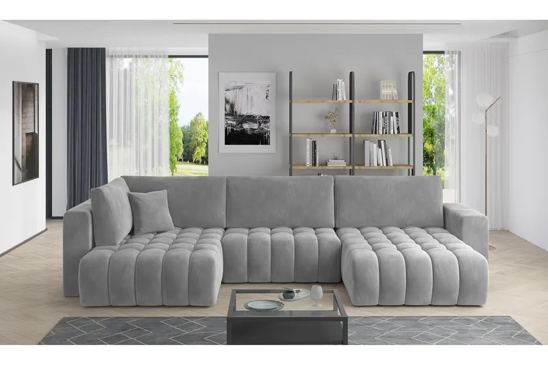 Yorktown U-bäddsoffa Divan Höger - Mörkgrå (Art.nr 1437899) — Mörkgrå