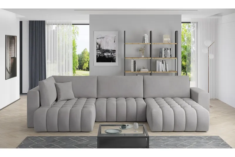Yorktown U-bäddsoffa Divan Höger - Svart (Art.nr 1437915) — Svart