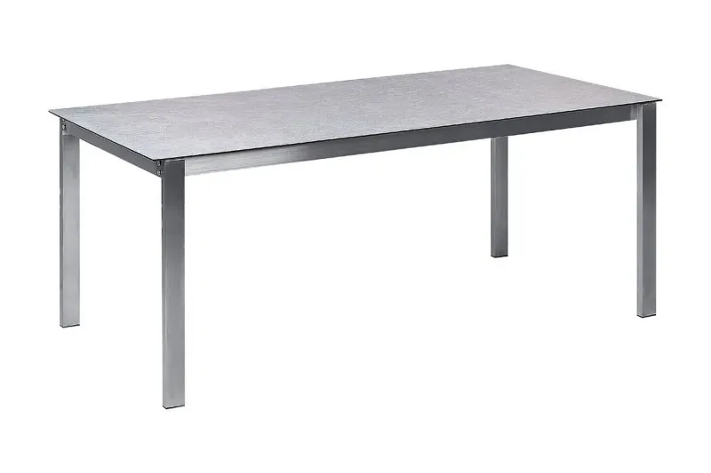 Zervo Matbord Utomhus 180x90 cm - Grå/Silver — Grå/Silver