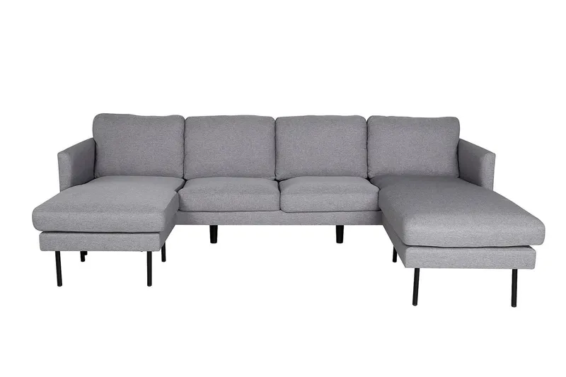 Zoom U-Soffa - Grå — Venture Home