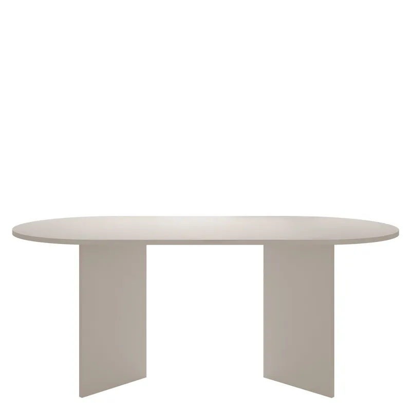 Zyleron Matbord oval 185 cm - Beige — Beige