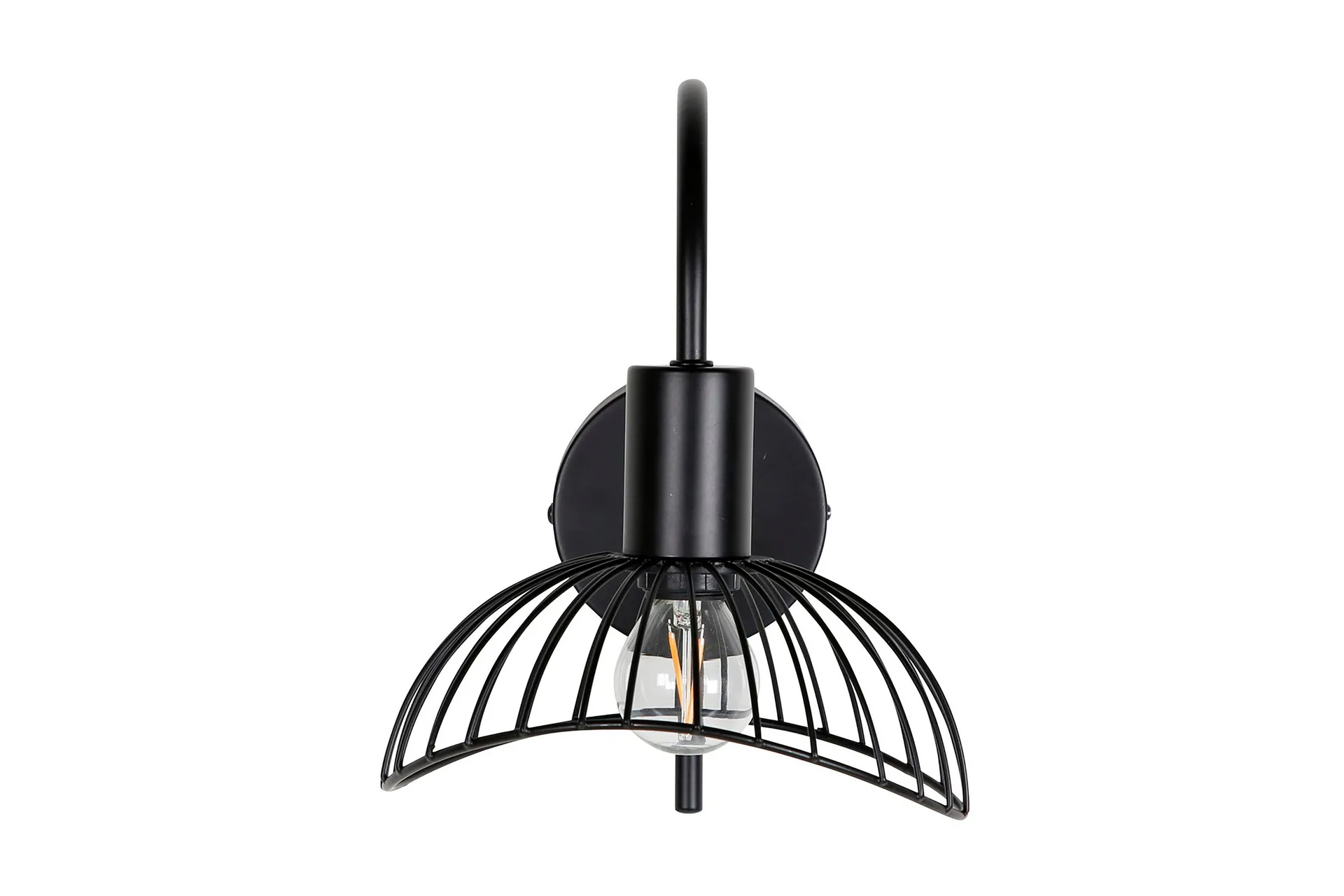 Elsa Vägglampa Dimbar LED Stor - Svart — Venture Home