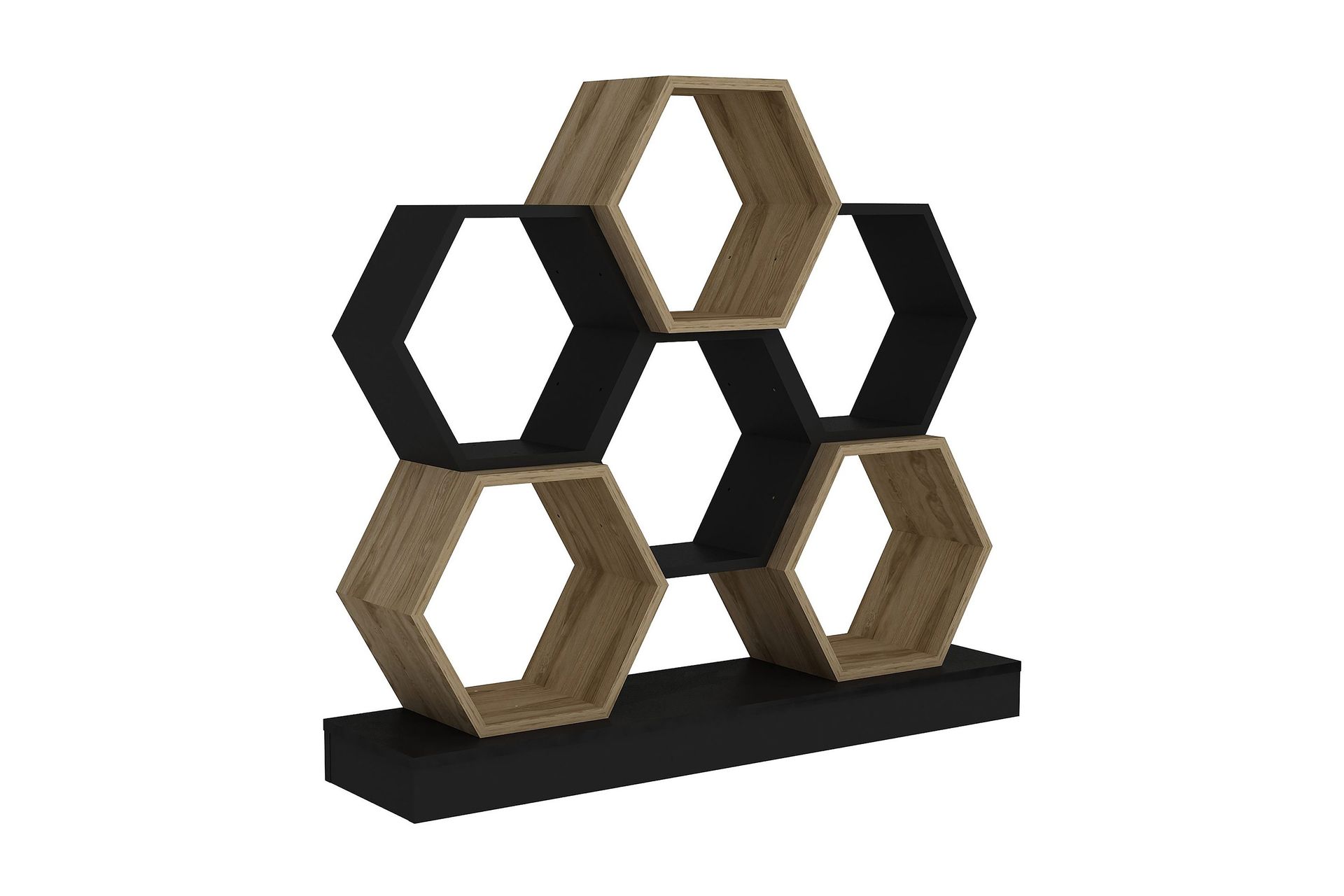 Desgrar Bokhylla 120x109 cm - Svart — Chilli