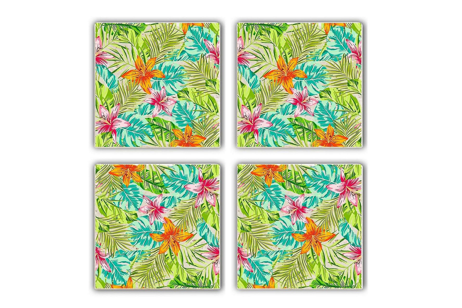 Glasunderlägg 4-pack - Flerfärgad (Art.nr 1006666) — Chilli