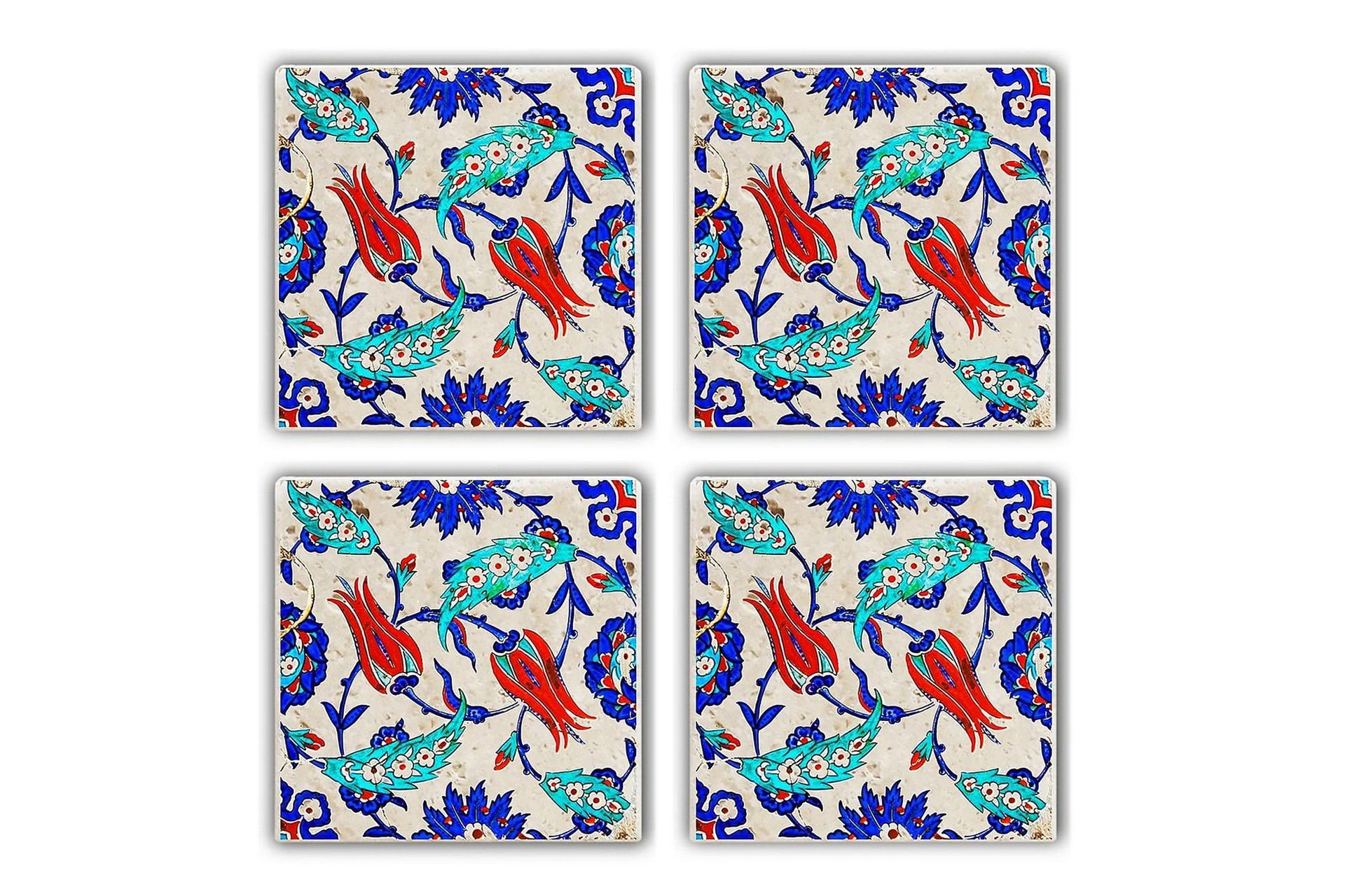Glasunderlägg 4-pack - Flerfärgad (Art.nr 1006535) — Chilli