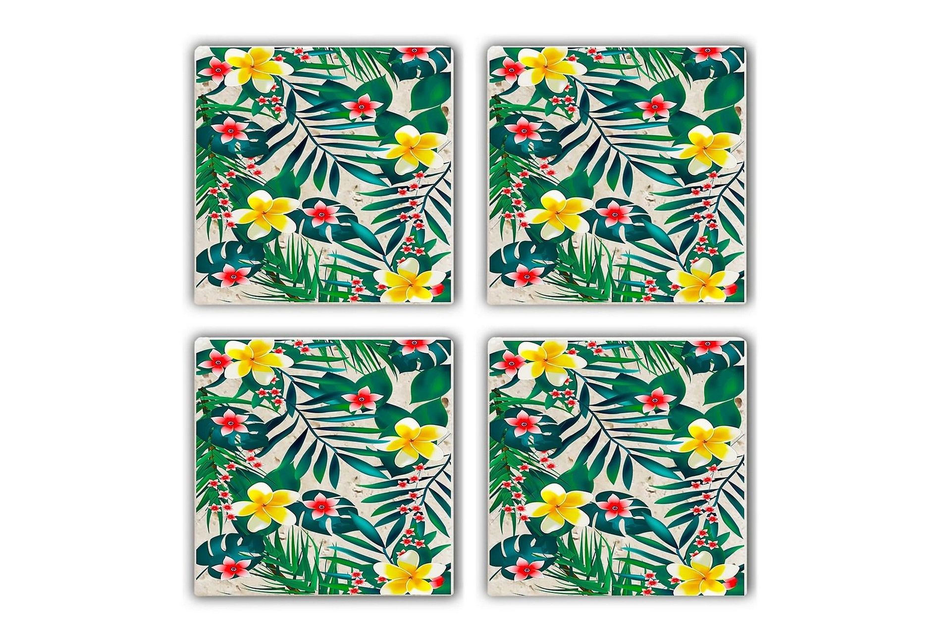 Glasunderlägg 4-pack - Flerfärgad (Art.nr 1006590) — Chilli