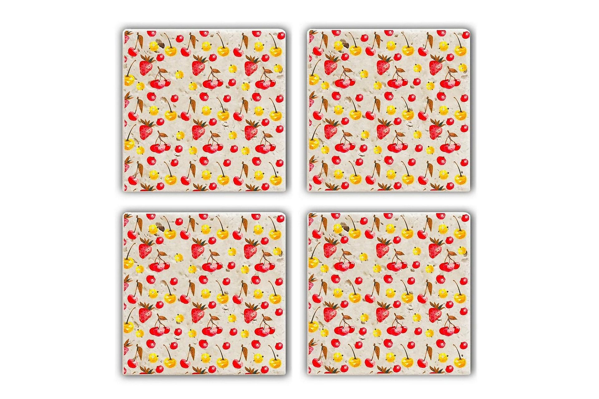 Glasunderlägg 4-pack - Flerfärgad (Art.nr 1006425) — Chilli
