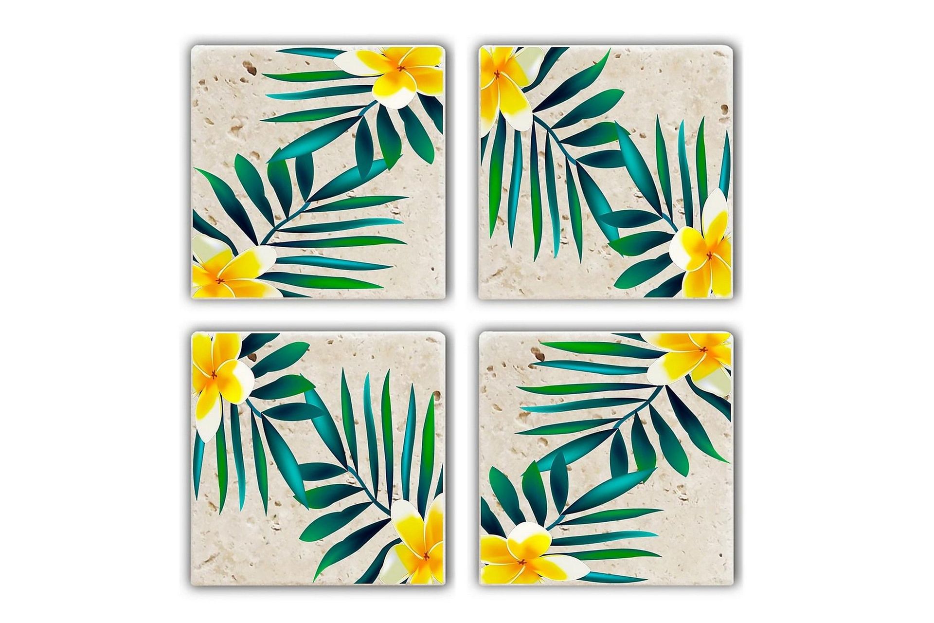 Glasunderlägg 4-pack - Flerfärgad (Art.nr 1006497) — Chilli