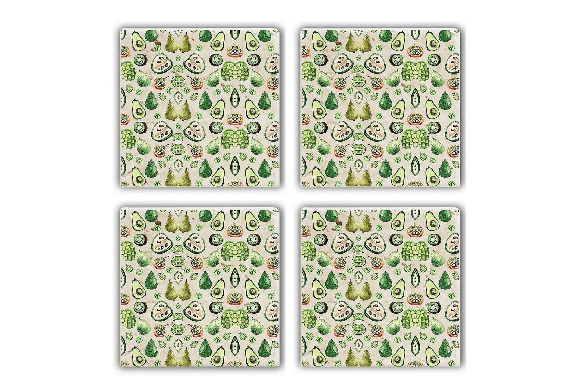 Glasunderlägg 4-pack - Flerfärgad (Art.nr 1006595) — Chilli