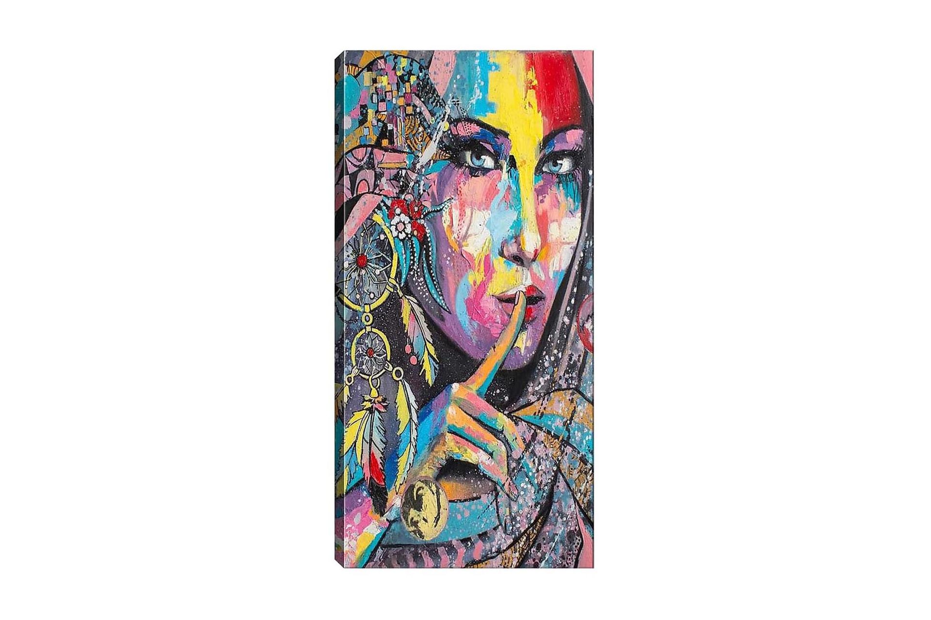 Canvastavla DKY People Flerfärgad - 50x120 cm (Art.nr 1184268) — Chilli