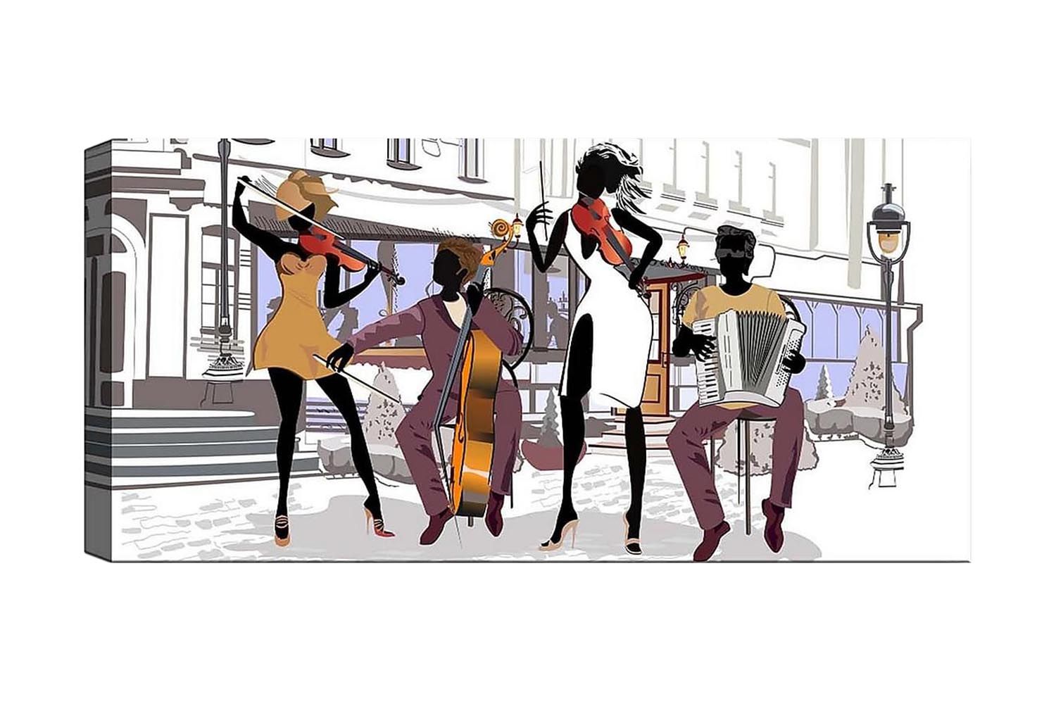 Canvastavla YTY People Flerfärgad - 120x50 cm (Art.nr 1184057) — Chilli