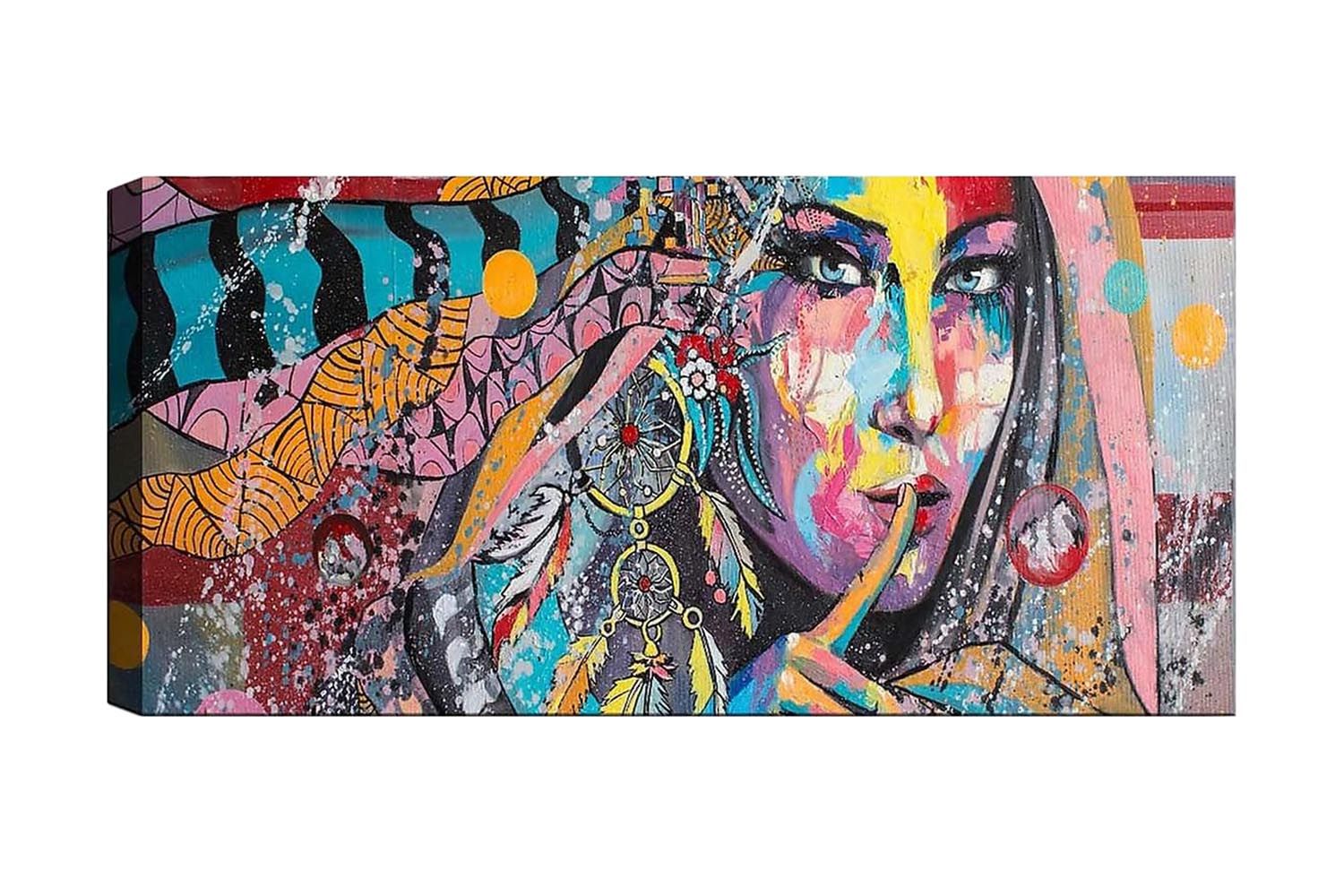 Canvastavla YTY People Flerfärgad - 120x50 cm (Art.nr 1184797) — Chilli