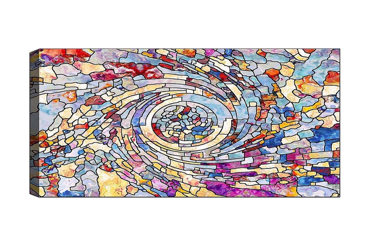 Canvastavla YTY Abstract & Fractals Flerfärgad - 120x50 cm (Art.nr 1184681) — Chilli