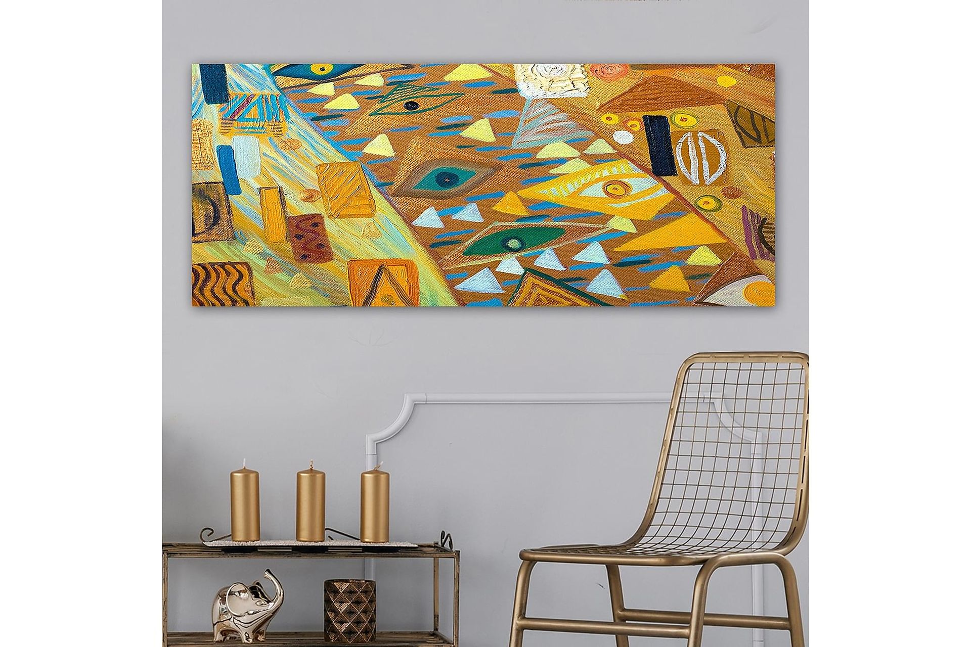 Canvastavla YTY Abstract & Fractals Flerfärgad - 120x50 cm (Art.nr 1184318) — Chilli