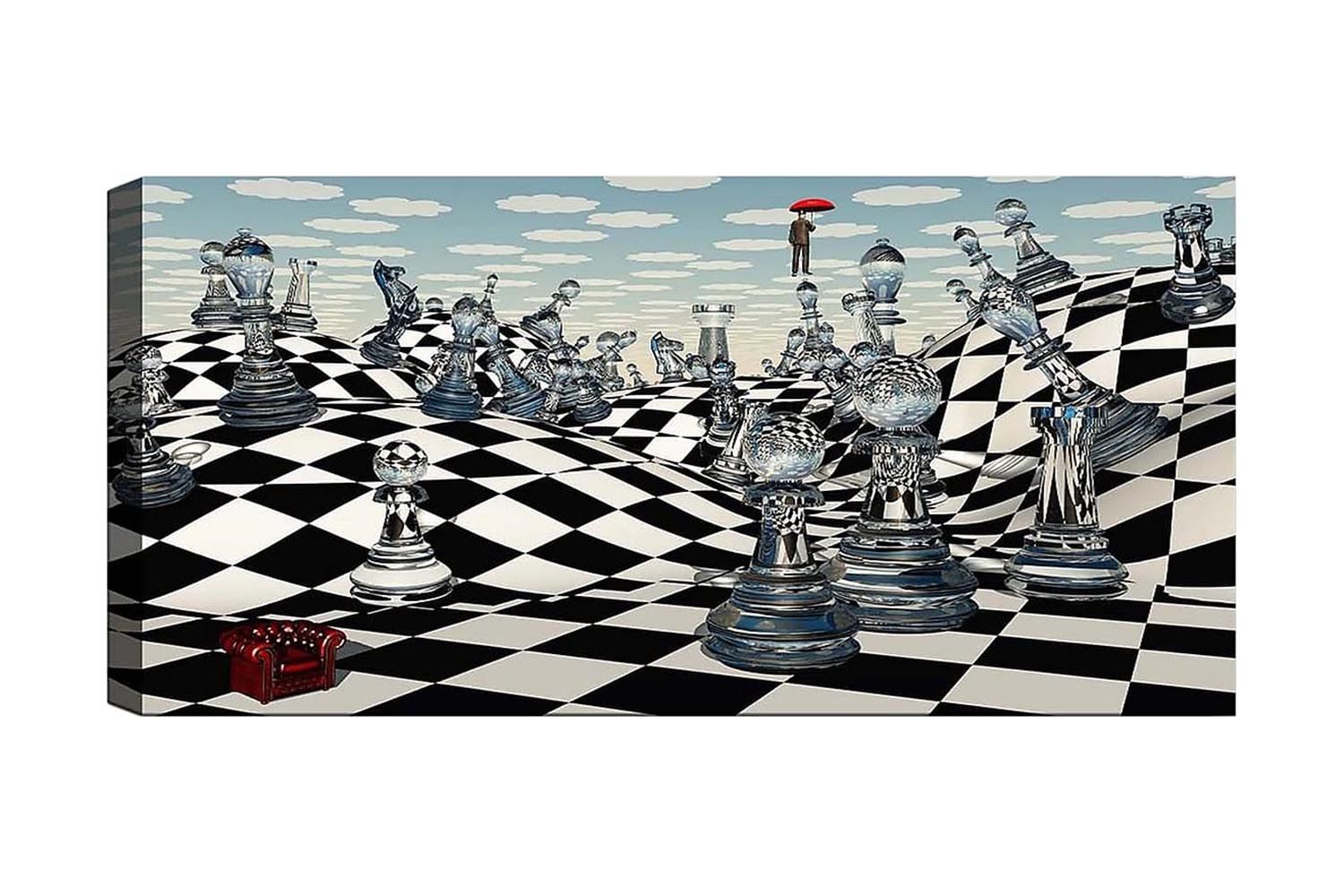 Canvastavla YTY Animals Flerfärgad - 120x50 cm (Art.nr 1183935) — Chilli