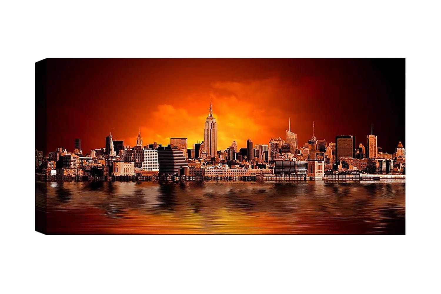 Canvastavla YTY Buildings & Cityscapes Flerfärgad - 120x50 cm (Art.nr 1184947) — Chilli