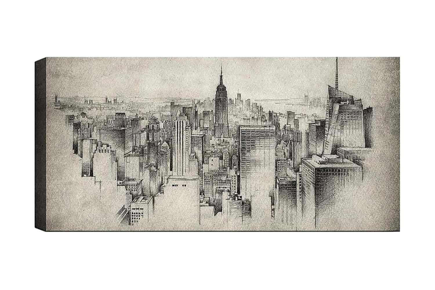 Canvastavla YTY Buildings & Cityscapes Flerfärgad - 120x50 cm (Art.nr 1184475) — Chilli
