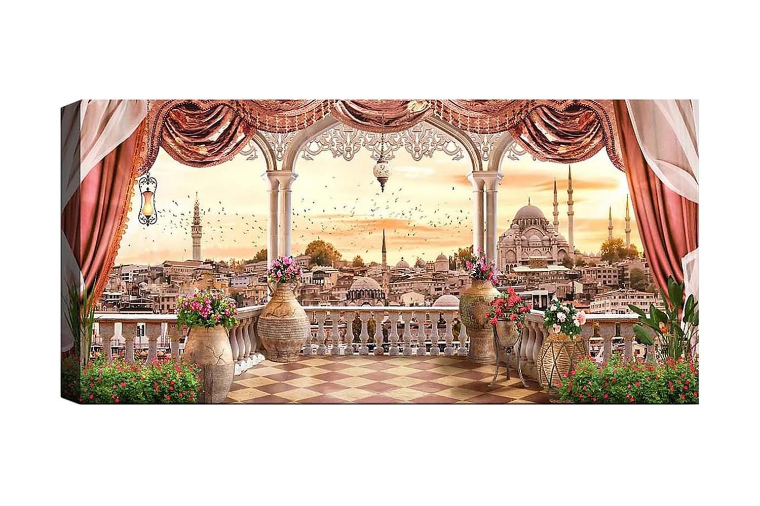 Canvastavla YTY Buildings & Cityscapes Flerfärgad - 120x50 cm (Art.nr 1184943) — Chilli