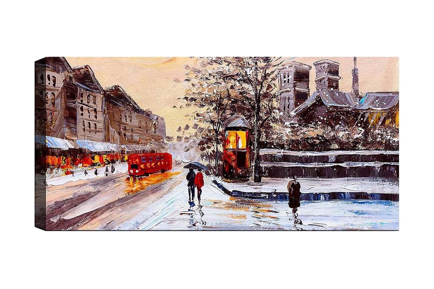 Canvastavla YTY Cities & Countries Flerfärgad - 120x50 cm (Art.nr 1184084) — Chilli