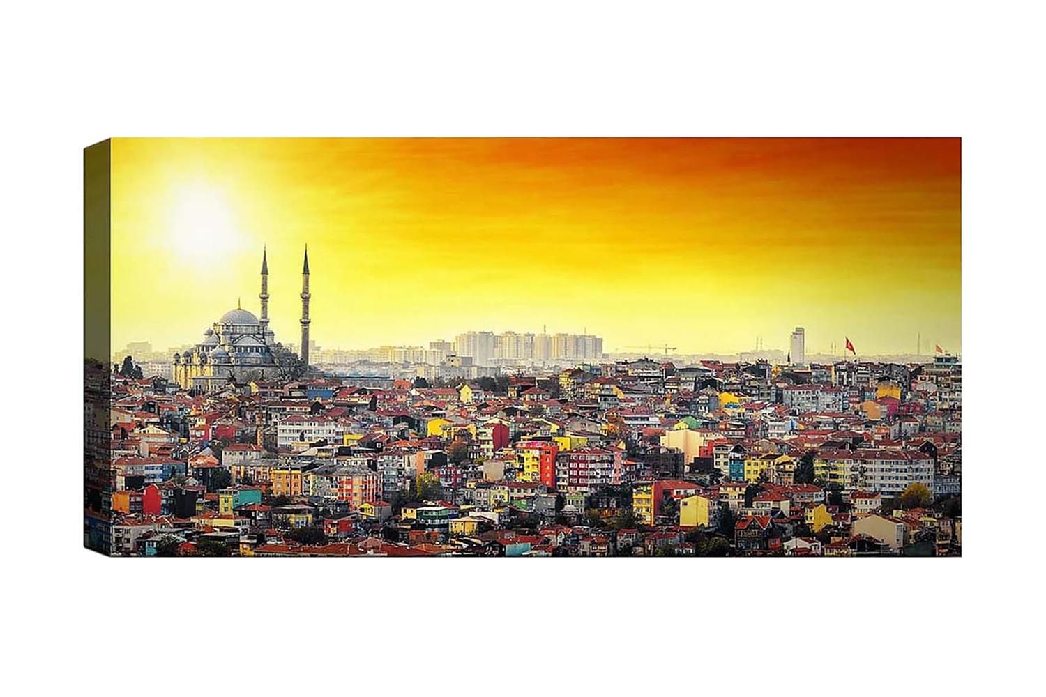 Canvastavla YTY Cities & Countries Flerfärgad - 120x50 cm (Art.nr 1184228) — Chilli
